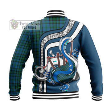 Matheson Hunting Tartan Baseball Jacket with Epic Bagpipe Style