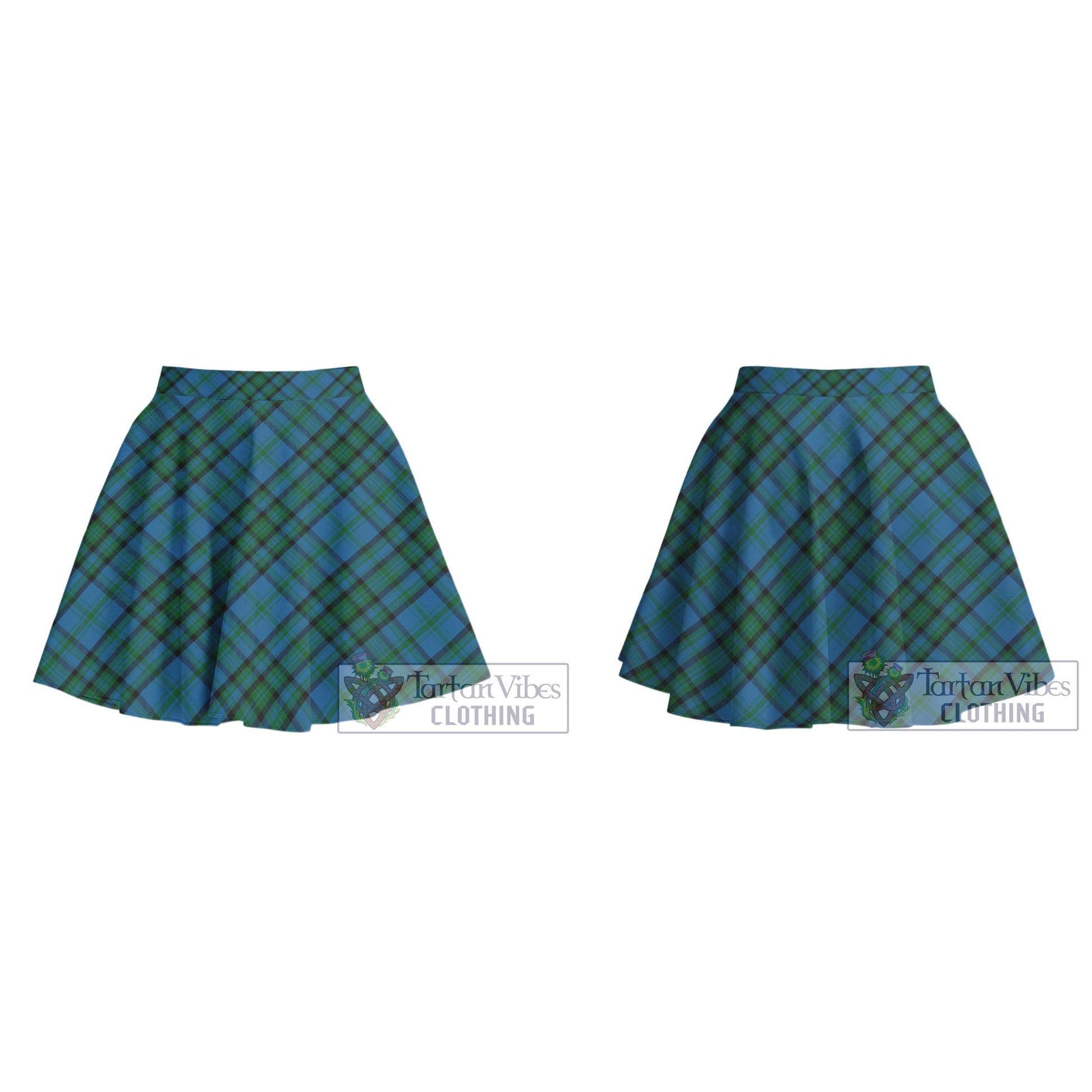 Tartan Vibes Clothing Matheson Hunting Tartan Women's Plated Mini Skirt