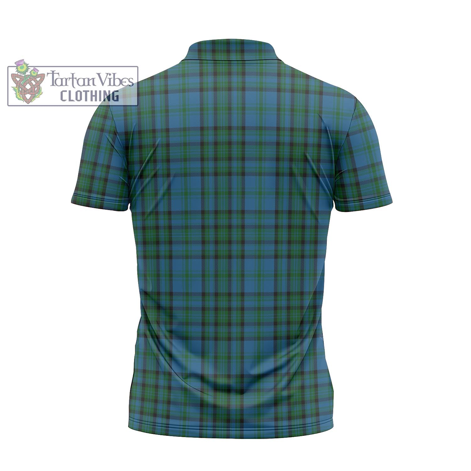 Tartan Vibes Clothing Matheson Hunting Tartan Zipper Polo Shirt with Family Crest