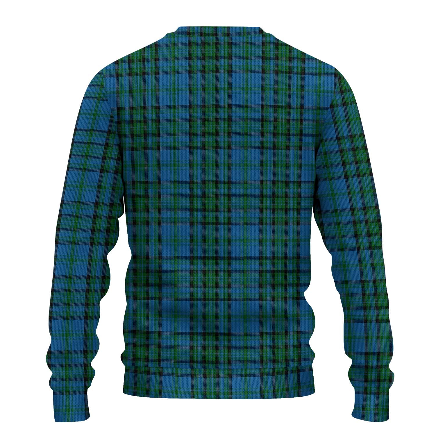 Matheson Hunting Tartan Knitted Sweater with Family Crest - Tartanvibesclothing