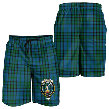 Matheson Hunting Tartan Mens Shorts with Family Crest