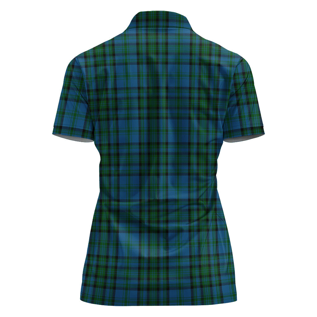 Matheson Hunting Tartan Polo Shirt with Family Crest For Women - Tartan Vibes Clothing