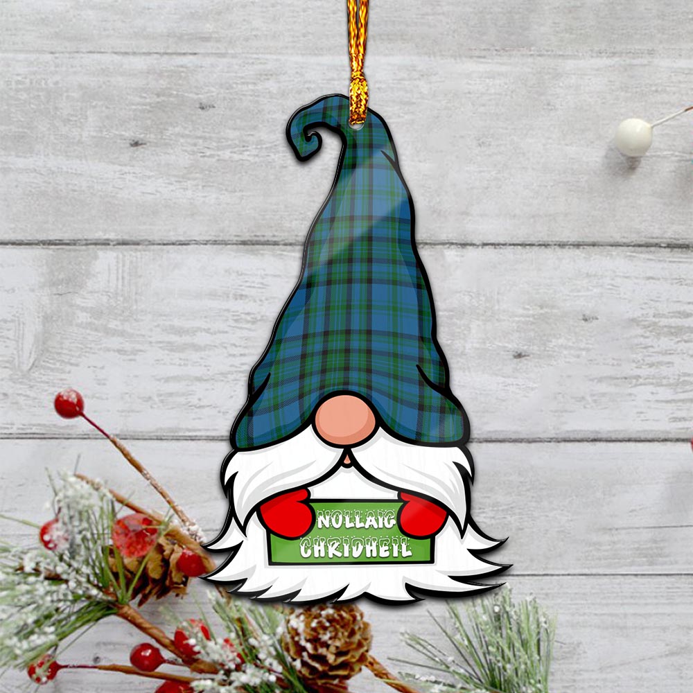 Matheson Hunting Gnome Christmas Ornament with His Tartan Christmas Hat - Tartanvibesclothing