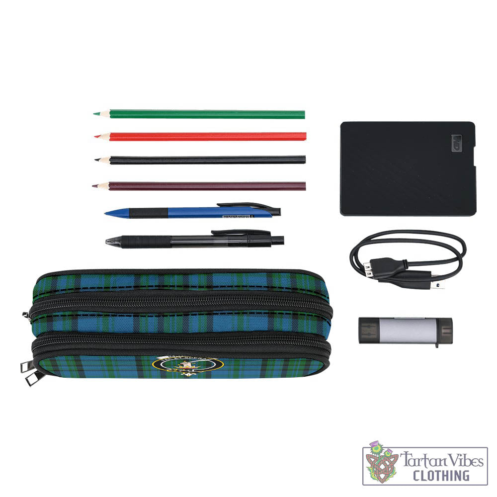 Tartan Vibes Clothing Matheson Hunting Tartan Pen and Pencil Case with Family Crest