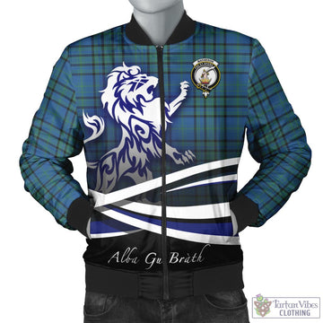 Matheson Hunting Ancient Tartan Bomber Jacket with Alba Gu Brath Regal Lion Emblem