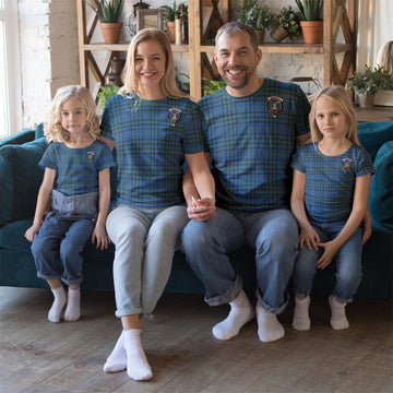 Matheson Hunting Ancient Tartan T-Shirt with Family Crest