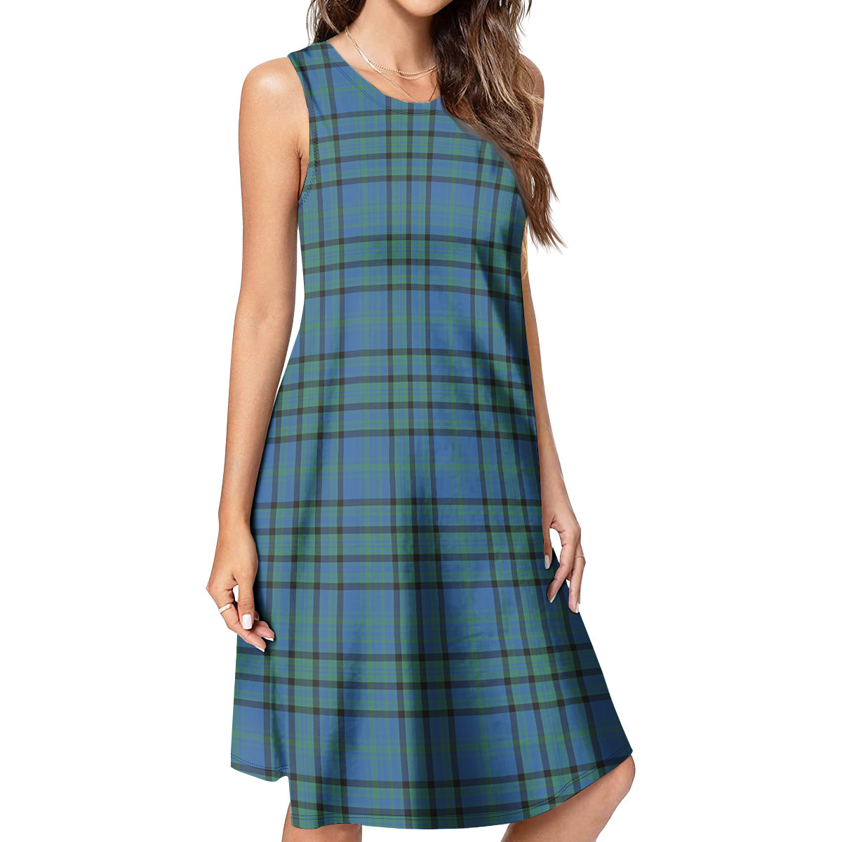 Matheson Hunting Ancient Tartan Womens Casual Dresses - Tartanvibesclothing