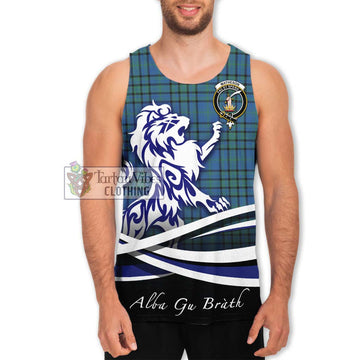 Matheson Hunting Ancient Tartan Men's Tank Top with Alba Gu Brath Regal Lion Emblem