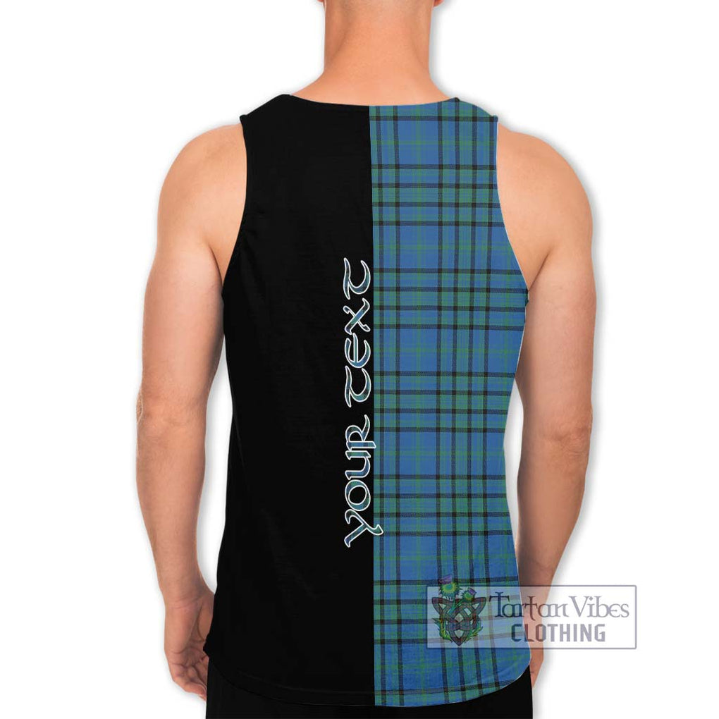 Matheson Hunting Ancient Tartan Men's Tank Top with Family Crest and Half Of Me Style - Tartanvibesclothing Shop