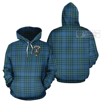 Matheson Hunting Ancient Tartan Cotton Hoodie with Family Crest