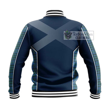 Matheson Hunting Ancient Tartan Baseball Jacket with Family Crest and Lion Rampant Vibes Sport Style