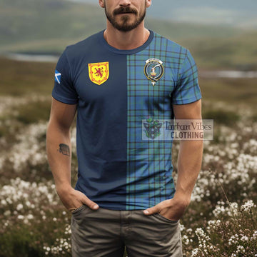 Matheson Hunting Ancient Tartan T-Shirt Alba with Scottish Lion Royal Arm Half Style