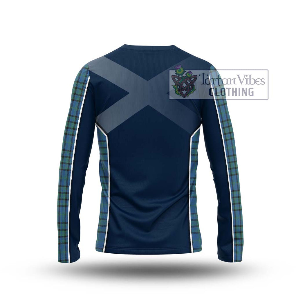 Matheson Hunting Ancient Tartan Long Sleeve T-Shirt with Family Crest and Lion Rampant Vibes Sport Style - Tartan Vibes Clothing