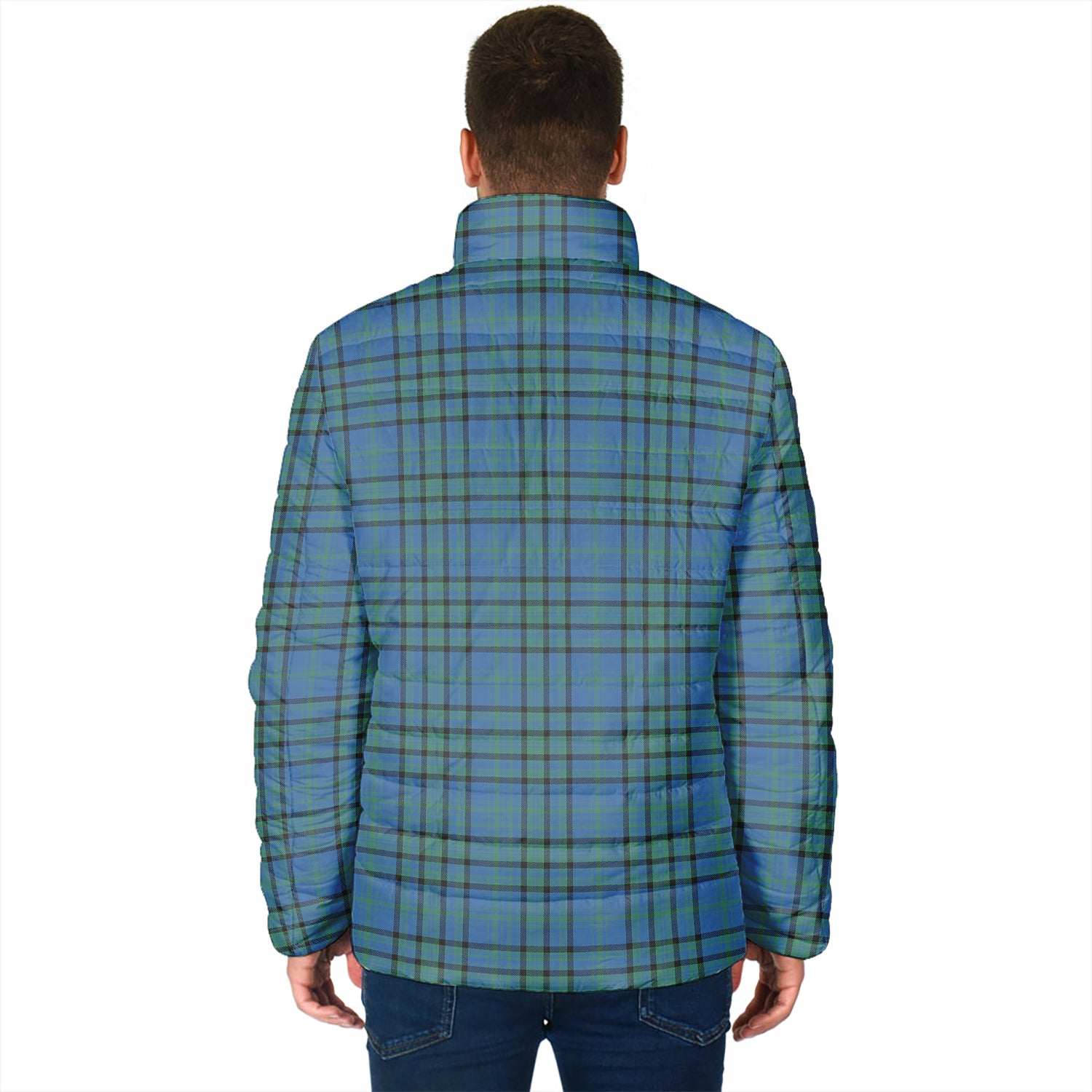 Matheson Hunting Ancient Tartan Padded Jacket with Family Crest - Tartan Vibes Clothing