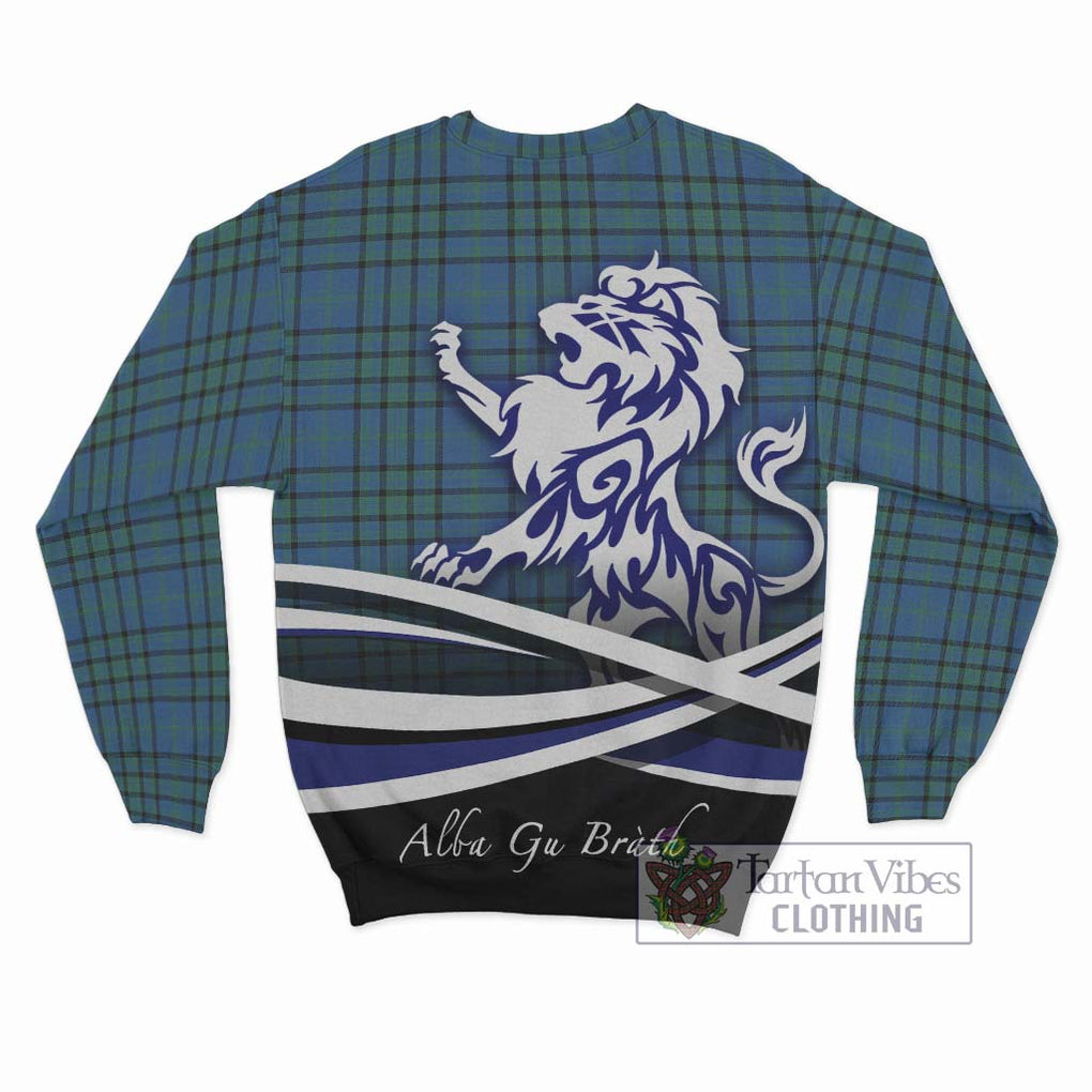 Matheson Hunting Ancient Tartan Sweatshirt with Alba Gu Brath Regal Lion Emblem - Tartanvibesclothing Shop