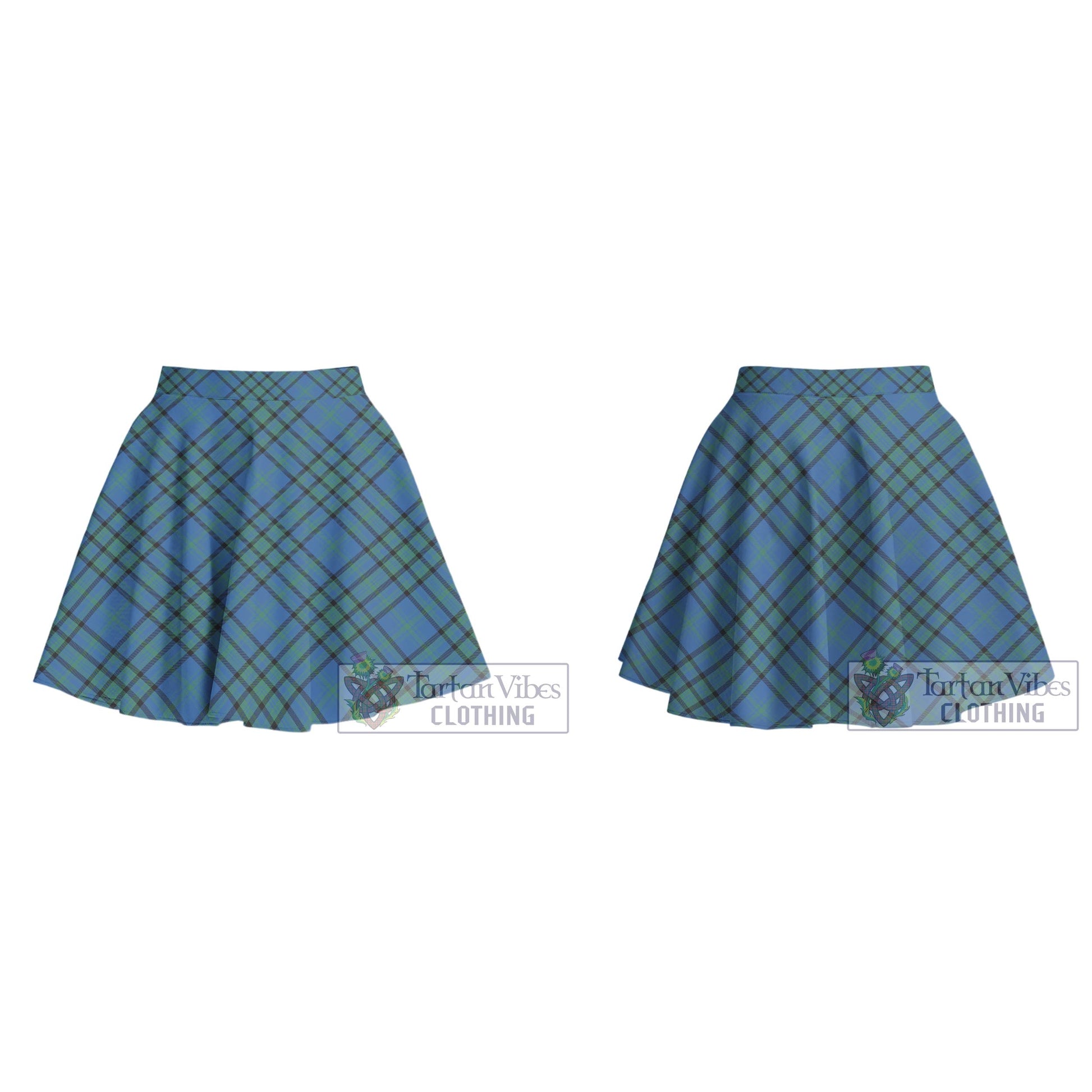 Tartan Vibes Clothing Matheson Hunting Ancient Tartan Women's Plated Mini Skirt