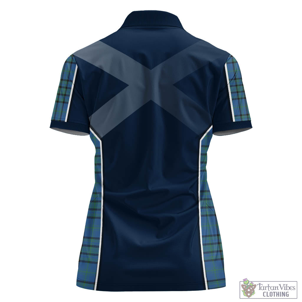 Matheson Hunting Ancient Tartan Women's Polo Shirt with Family Crest and Lion Rampant Vibes Sport Style - Tartan Vibes Clothing