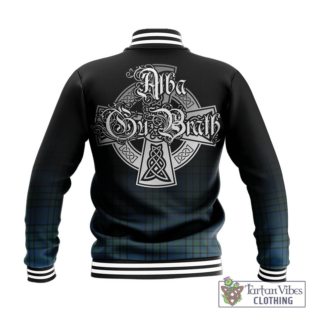 Tartan Vibes Clothing Matheson Hunting Ancient Tartan Baseball Jacket Featuring Alba Gu Brath Family Crest Celtic Inspired