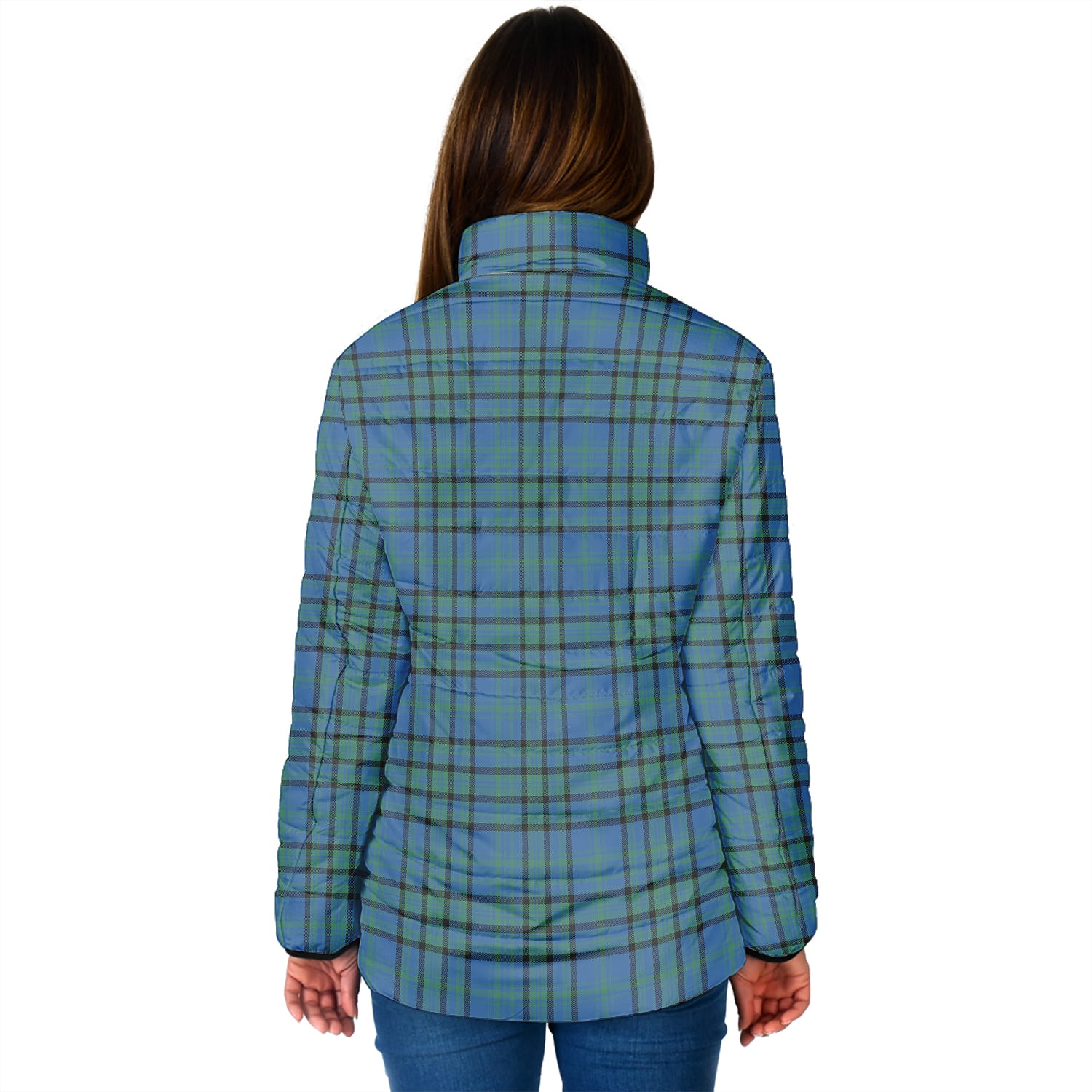 Matheson Hunting Ancient Tartan Padded Jacket with Family Crest - Tartan Vibes Clothing