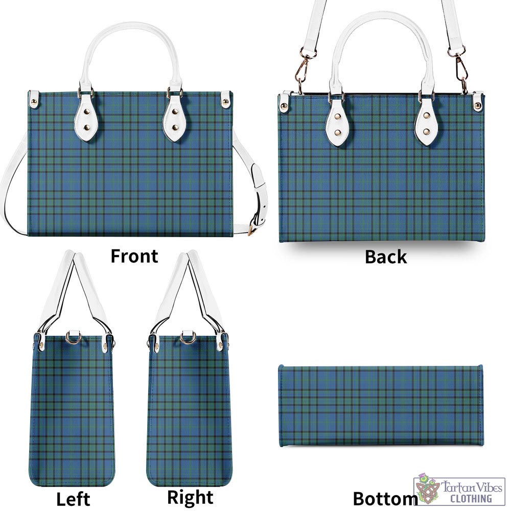 Tartan Vibes Clothing Matheson Hunting Ancient Tartan Luxury Leather Handbags