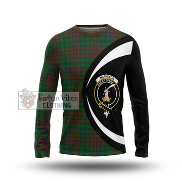 Matheson Hunting Highland Tartan Long Sleeve T-Shirt with Family Crest Circle Style