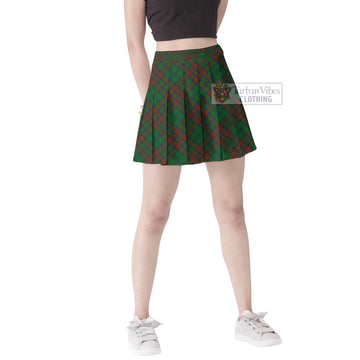 Matheson Hunting Highland Tartan Women's Plated Mini Skirt Cross Style