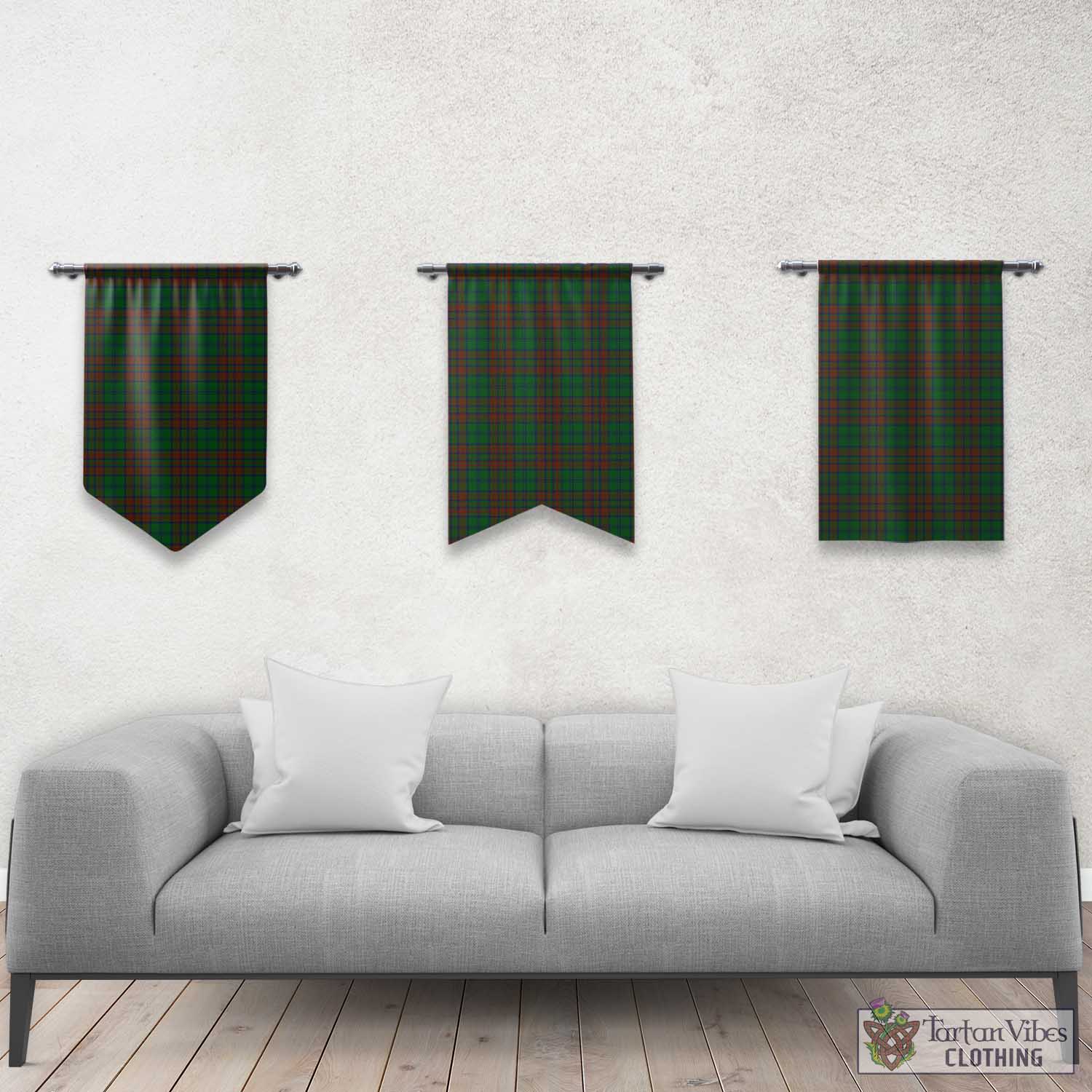 Tartan Vibes Clothing Matheson Hunting Highland Tartan Gonfalon, Tartan Banner