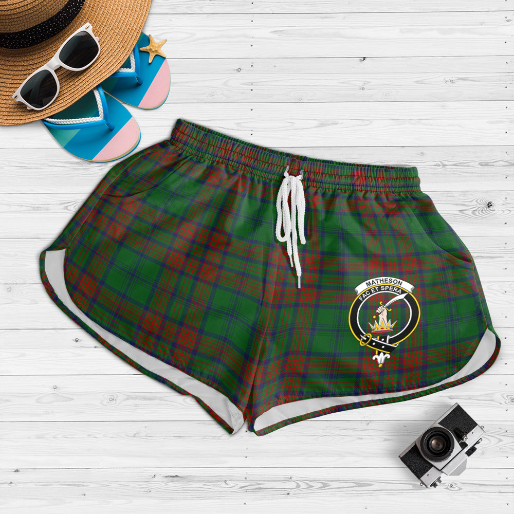 matheson-hunting-highland-tartan-womens-shorts-with-family-crest