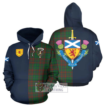 Matheson Hunting Highland Tartan Hoodie Alba with Scottish Lion Royal Arm Half Style