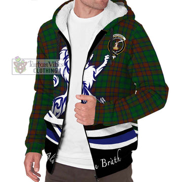 Matheson Hunting Highland Tartan Sherpa Hoodie with Alba Gu Brath Regal Lion Emblem