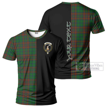 Matheson Hunting Highland Tartan T-Shirt with Family Crest and Half Of Me Style