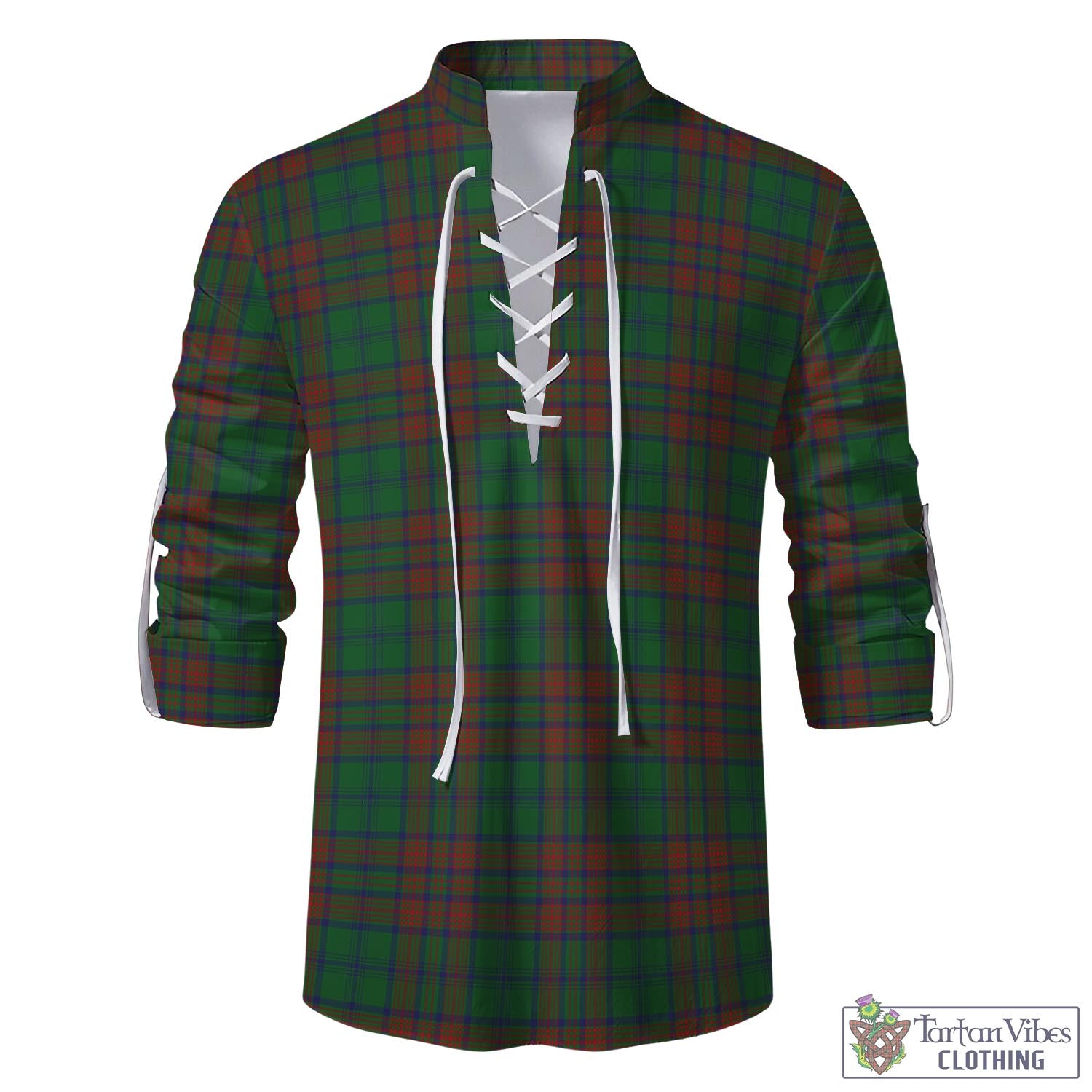 Tartan Vibes Clothing Matheson Hunting Highland Tartan Men's Scottish Traditional Jacobite Ghillie Kilt Shirt