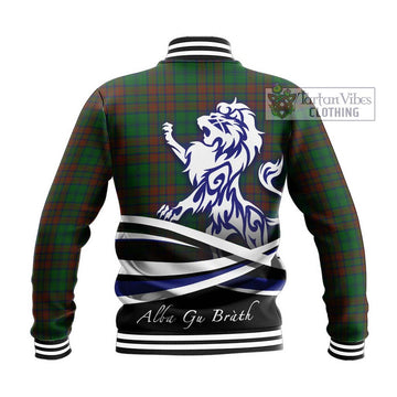 Matheson Hunting Highland Tartan Baseball Jacket with Alba Gu Brath Regal Lion Emblem