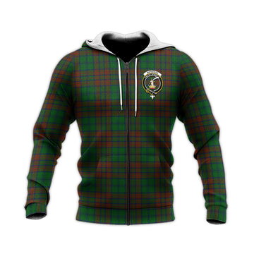 Matheson Hunting Highland Tartan Knitted Hoodie with Family Crest