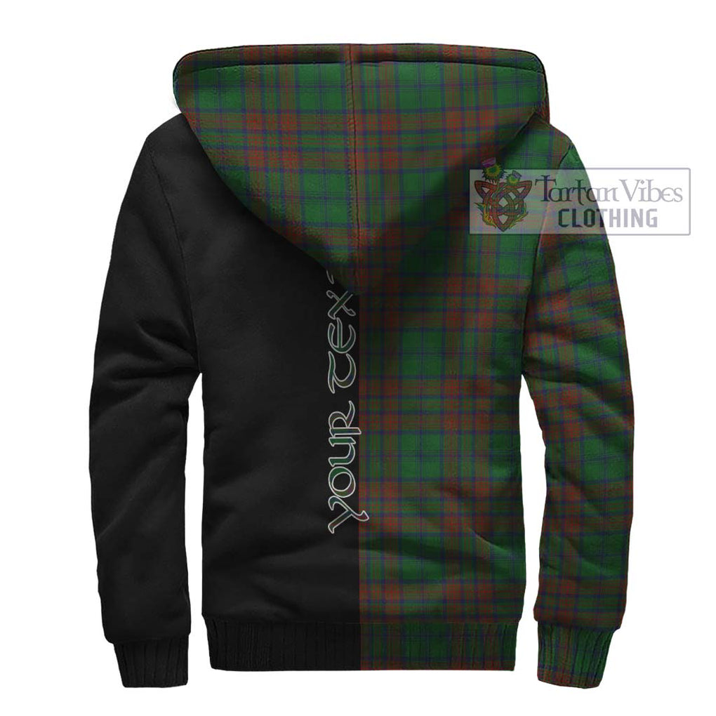 Matheson Hunting Highland Tartan Sherpa Hoodie with Family Crest and Half Of Me Style - Tartanvibesclothing Shop