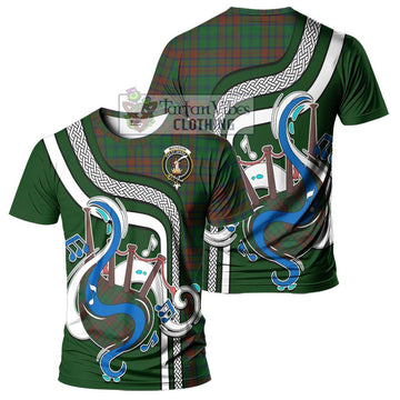 Matheson Hunting Highland Tartan T-Shirt with Epic Bagpipe Style