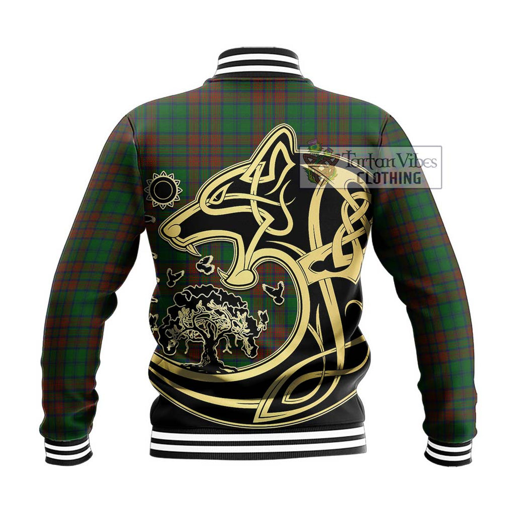 Matheson Hunting Highland Tartan Baseball Jacket with Family Crest Celtic Wolf Style - Tartan Vibes Clothing