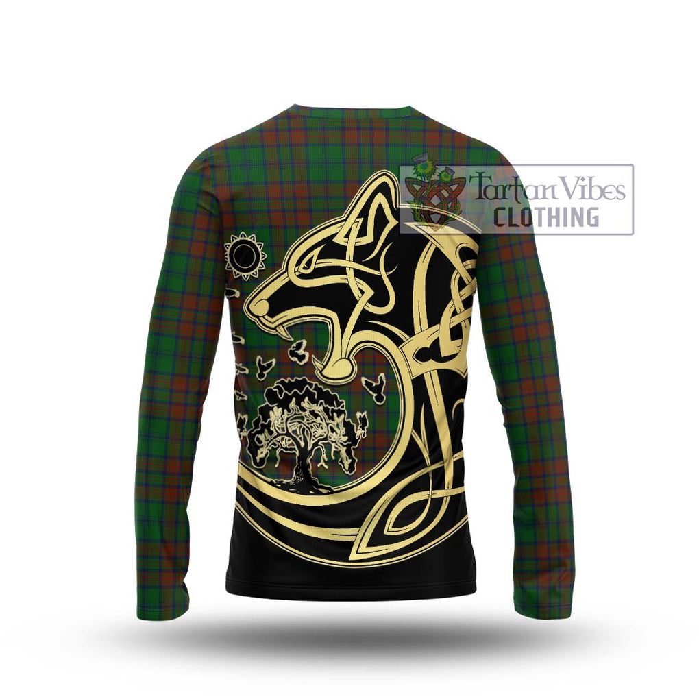 Matheson Hunting Highland Tartan Long Sleeve T-Shirt with Family Crest Celtic Wolf Style - Tartan Vibes Clothing