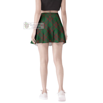 Matheson Hunting Highland Tartan Women's Plated Mini Skirt Cross Style