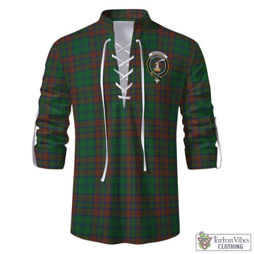 Matheson Hunting Highland Tartan Men's Scottish Traditional Jacobite Ghillie Kilt Shirt with Family Crest