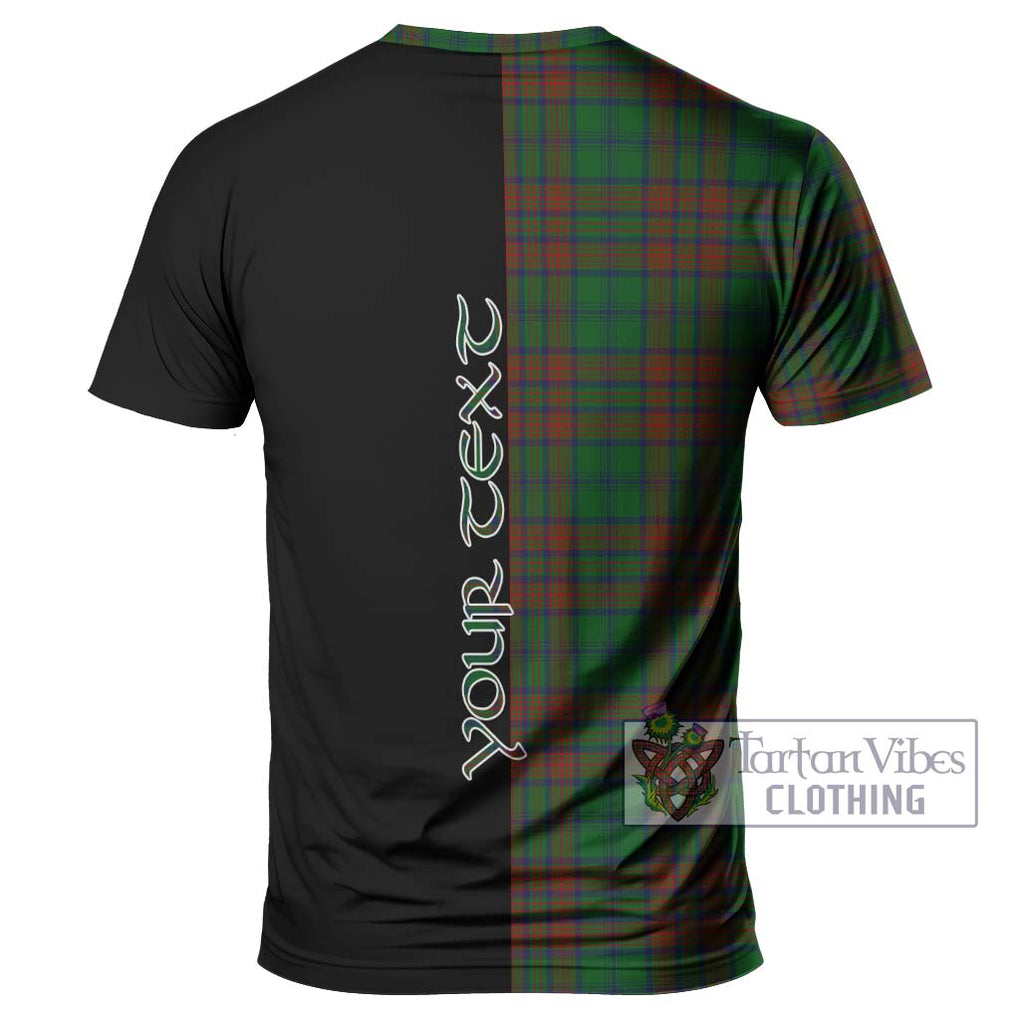 Matheson Hunting Highland Tartan T-Shirt with Family Crest and Half Of Me Style - Tartanvibesclothing Shop