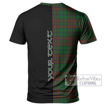 Matheson Hunting Highland Tartan T-Shirt with Family Crest and Half Of Me Style