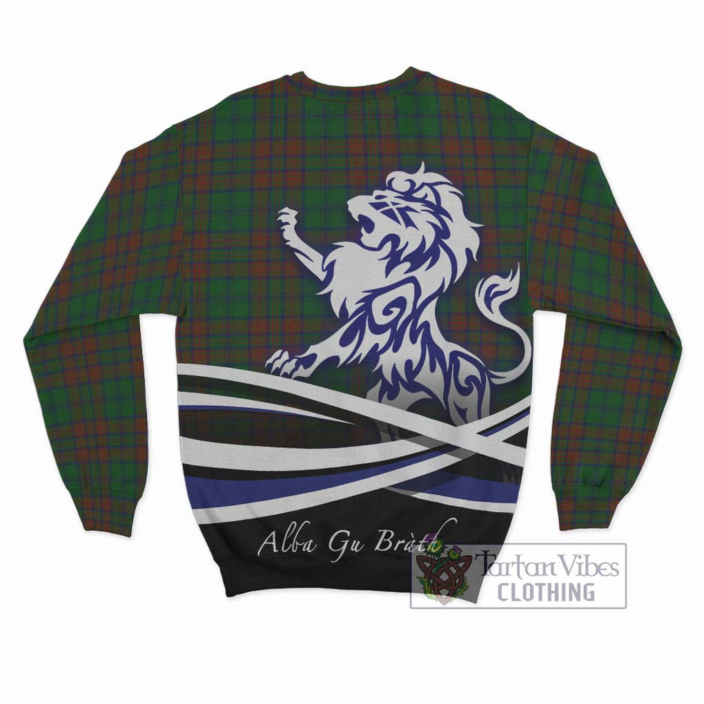 Matheson Hunting Highland Tartan Sweatshirt with Alba Gu Brath Regal Lion Emblem - Tartanvibesclothing Shop