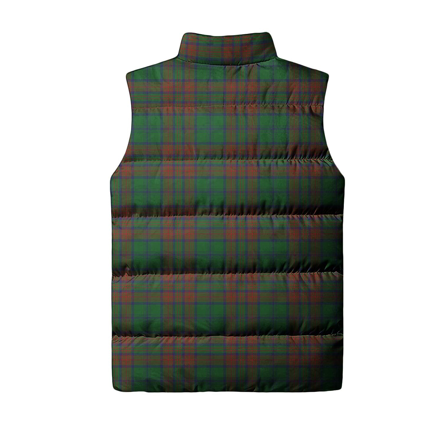 Matheson Hunting Highland Tartan Sleeveless Puffer Jacket with Family Crest - Tartanvibesclothing