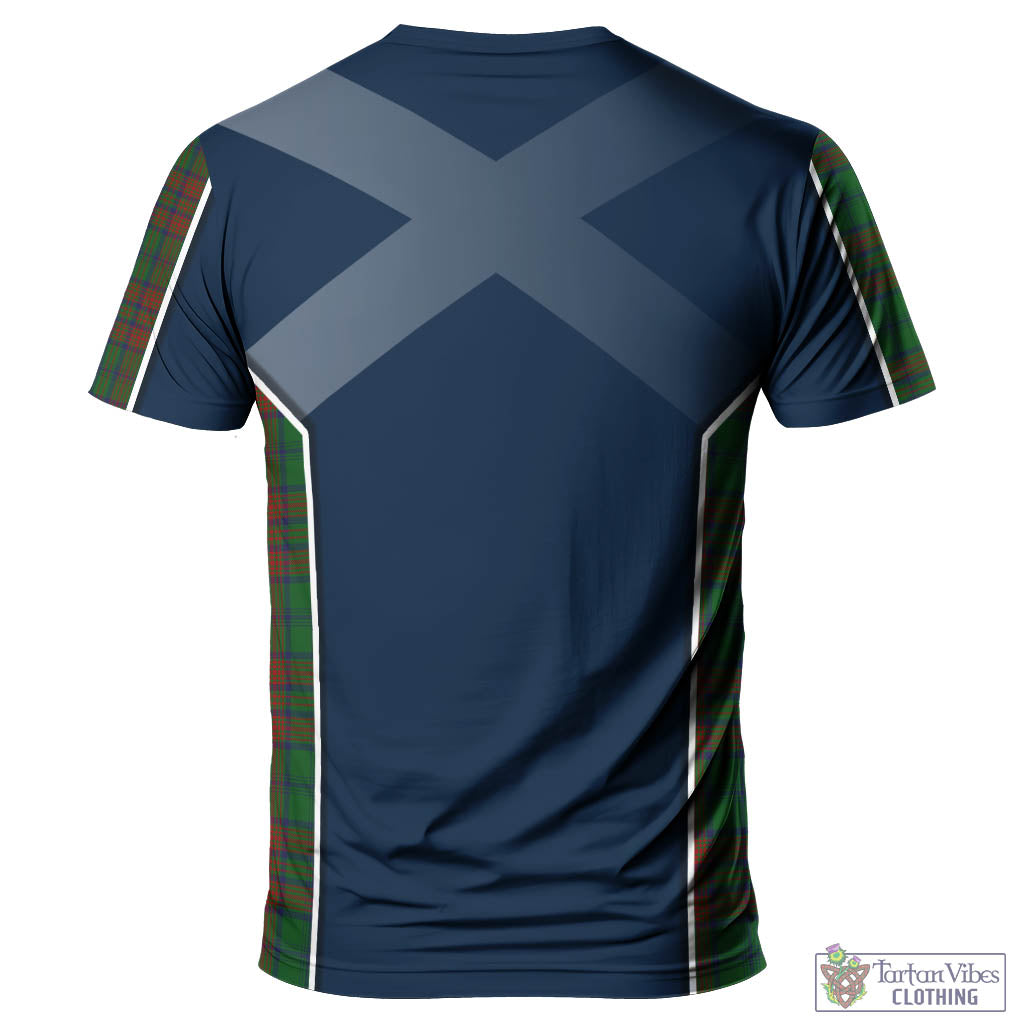 Tartan Vibes Clothing Matheson Hunting Highland Tartan T-Shirt with Family Crest and Scottish Thistle Vibes Sport Style