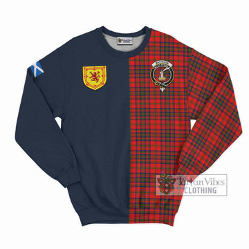 Matheson Tartan Sweatshirt Alba with Scottish Lion Royal Arm Half Style