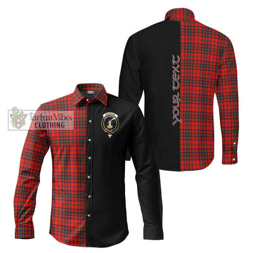 Matheson Modern Tartan Long Sleeve Button Shirt with Family Crest and Half Of Me Style