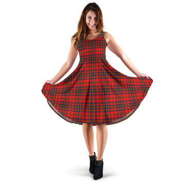 Matheson Tartan Sleeveless Midi Womens Dress