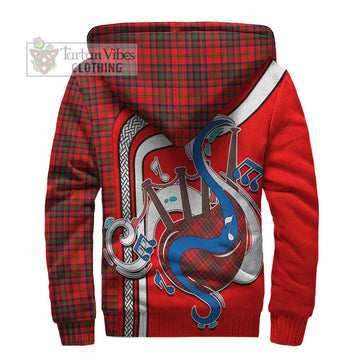 Matheson Tartan Sherpa Hoodie with Epic Bagpipe Style