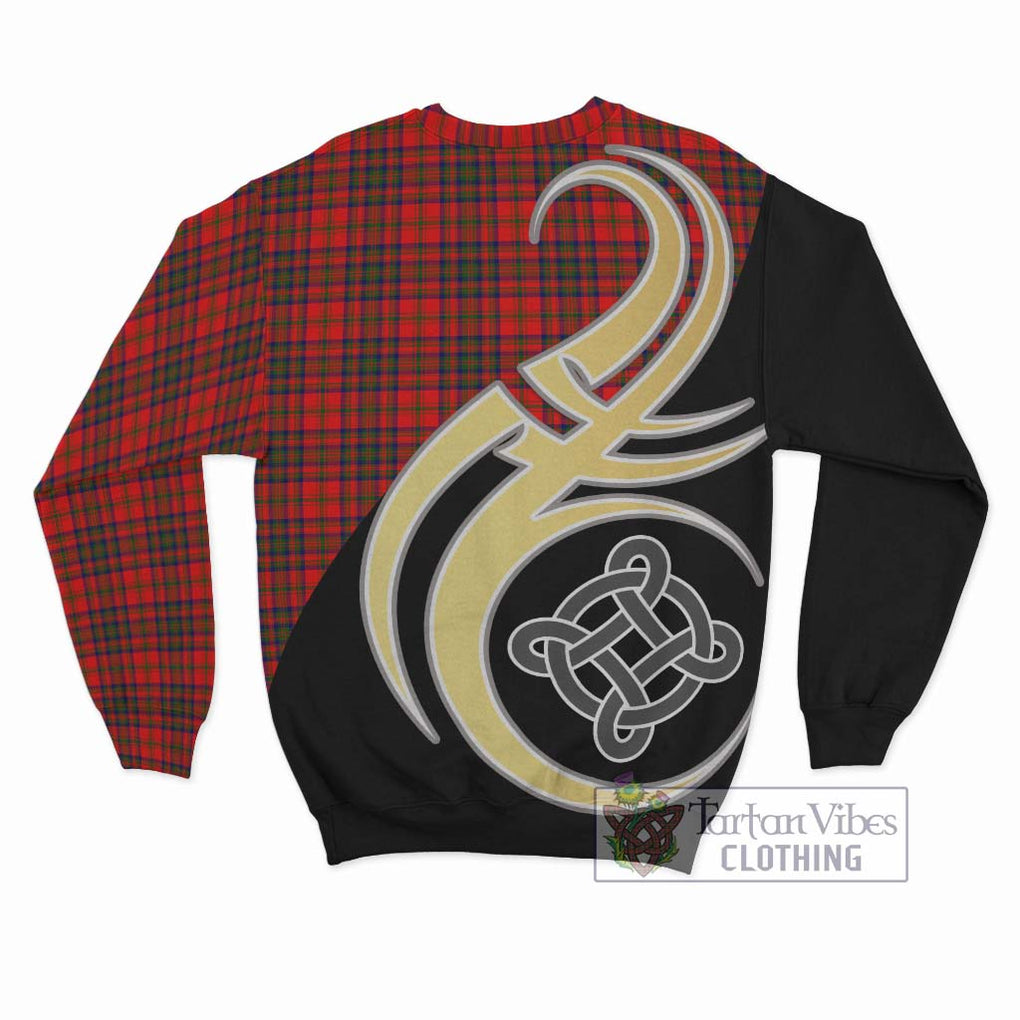 Matheson Tartan Sweatshirt with Family Crest and Celtic Symbol Style - Tartan Vibes Clothing